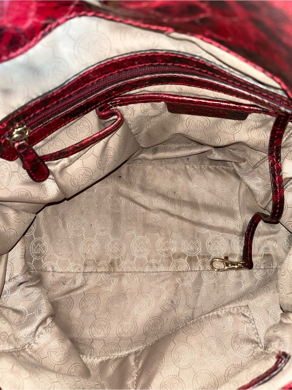 Michael Kors Anaconda large satchel tote - Picture 12 of 13